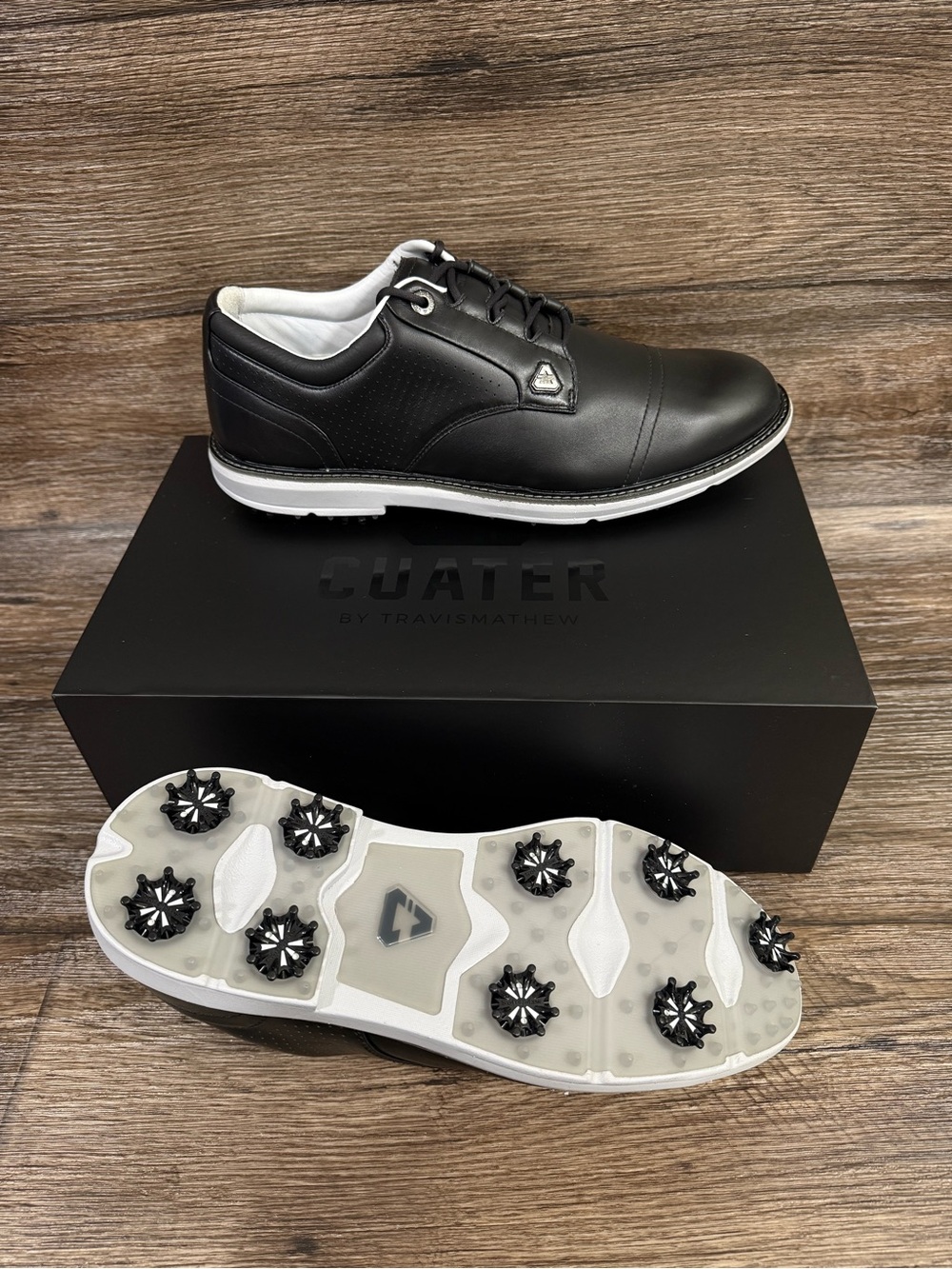 Travis Mathew Cuater The Legend 4MR214 Black Golf Shoes Men's Size 11.5